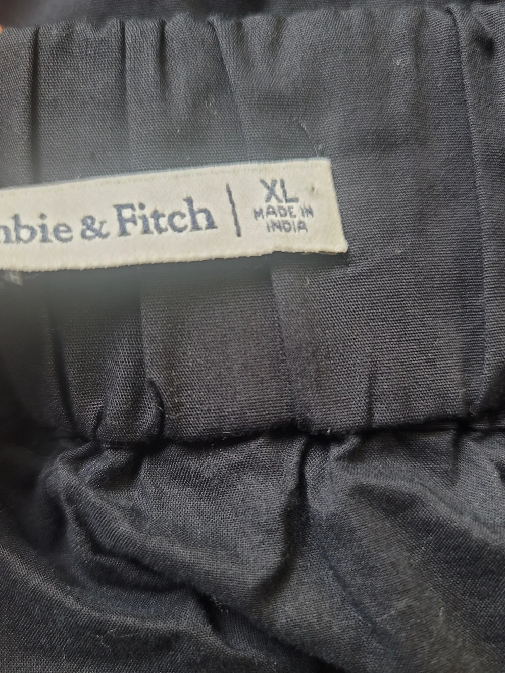 Abercrombie & Fitch Black Tiered Maxi Dress XL Pocket Crochet Cross Back Prairie